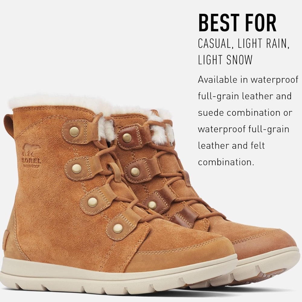 SOREL EXPLORER JOAN BOOT | SIZE 6